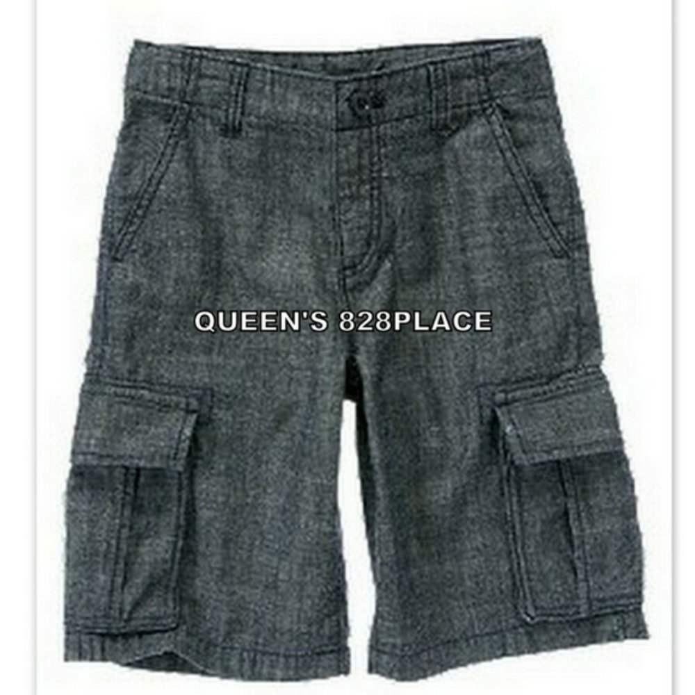 NWT Crazy 8 Boys Size 10 Denim cargo Shorts